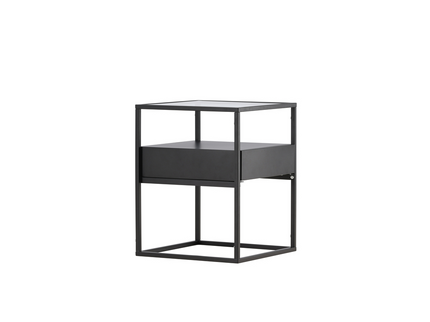 Venture Home Fortaleza Sidobord 40 x 40 Svart