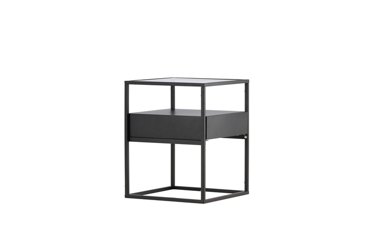 Venture Home Fortaleza Sidobord 40 x 40 Svart