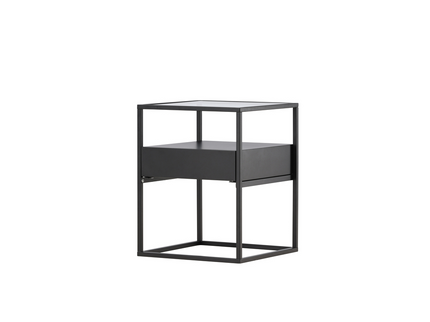 Venture Home Fortaleza Sidobord 40 x 40 Svart
