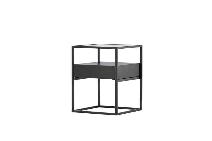 Venture Home Fortaleza Sidobord 40 x 40 Svart
