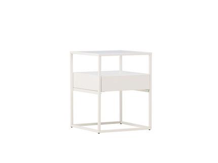 Venture Home Fortaleza Sidobord 40 x 40 Vit