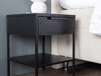 Venture Home Sacramento Sängbord 40 x 40 Svart