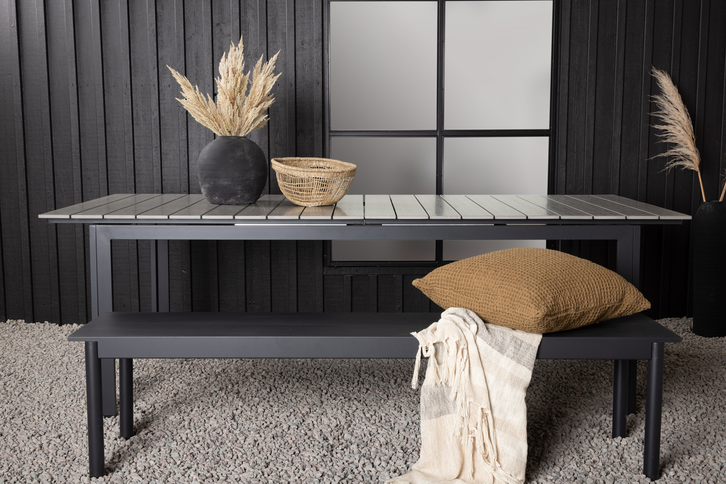 Venture Home Levels Rektangulärt Matbord Utomhus Svart 75 x 229 x 100