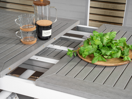 Venture Home Albany Rektangulärt Matbord Utomhus Vit 74 x 152 x 90