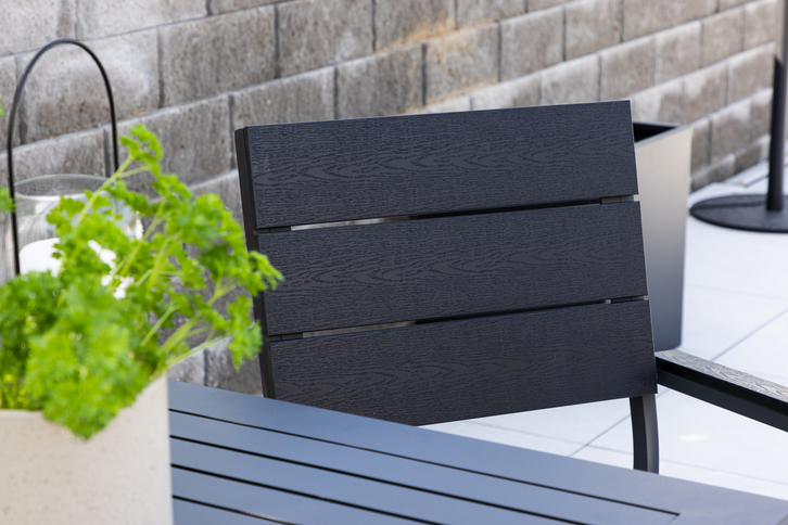 Venture Home Levels Matstolar 2-pack Svart Utomhus