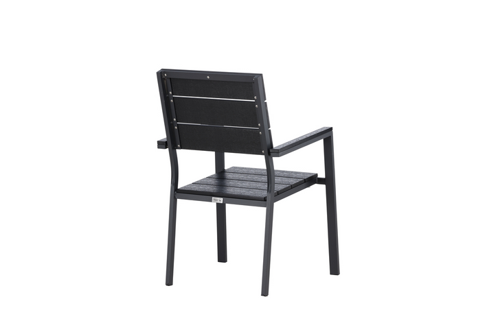 Venture Home Levels Matstolar 2-pack Svart Utomhus