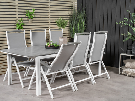 Venture Home Levels Rektangulärt Matbord Utomhus Vit 75 x 229 x 100