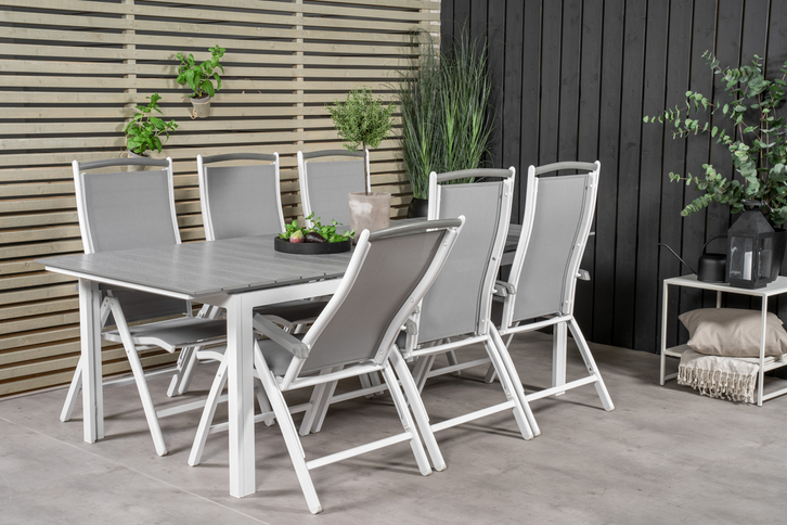 Venture Home Levels Rektangulärt Matbord Utomhus Vit 75 x 229 x 100