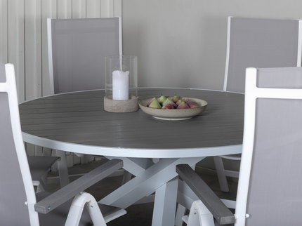 Venture Home Parma Runt Matbord Utomhus Vit