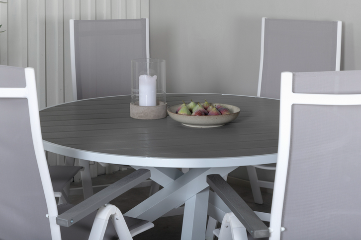 Venture Home Parma Runt Matbord Utomhus Vit