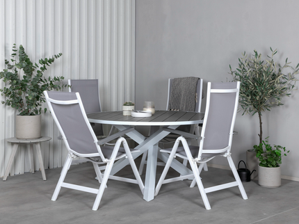 Venture Home Parma Runt Matbord Utomhus Vit