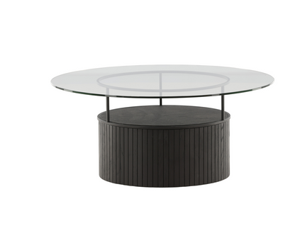 Furniture Fashion Bovall Soffbord Ø90 Svart