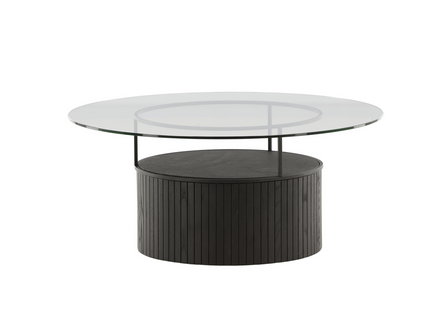 Furniture Fashion Bovall Soffbord Ø90 Svart