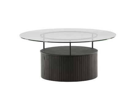 Furniture Fashion Bovall Soffbord Ø90 Svart