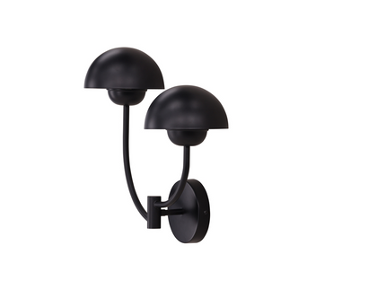 Vind Lyckorna Vägglampa Svart