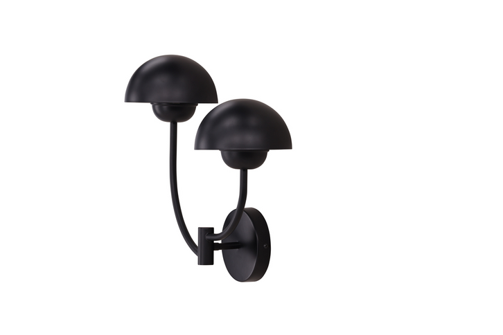 Vind Lyckorna Vägglampa Svart