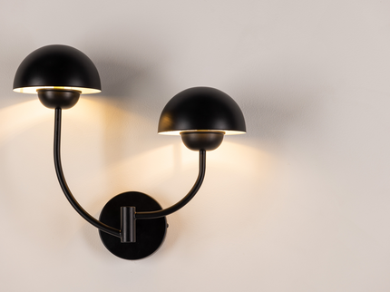 Vind Lyckorna Vägglampa Svart