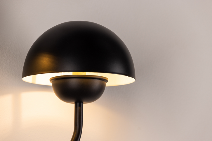 Vind Lyckorna Vägglampa Svart