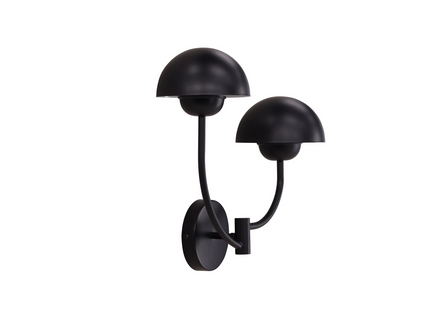 Vind Lyckorna Vägglampa Svart