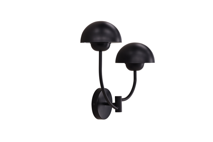 Vind Lyckorna Vägglampa Svart