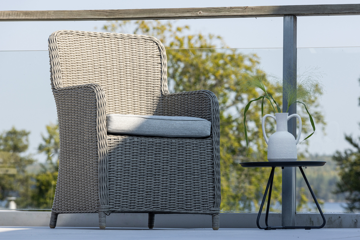 Venture Home Wembley Matstolar 2-Pack Grå Utomhus