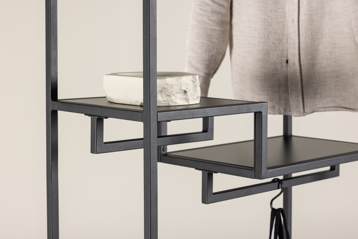Venture Home Staal Klädhängare 35 x 188 Svart