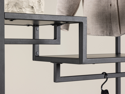 Venture Home Staal Klädhängare 35 x 188 Svart