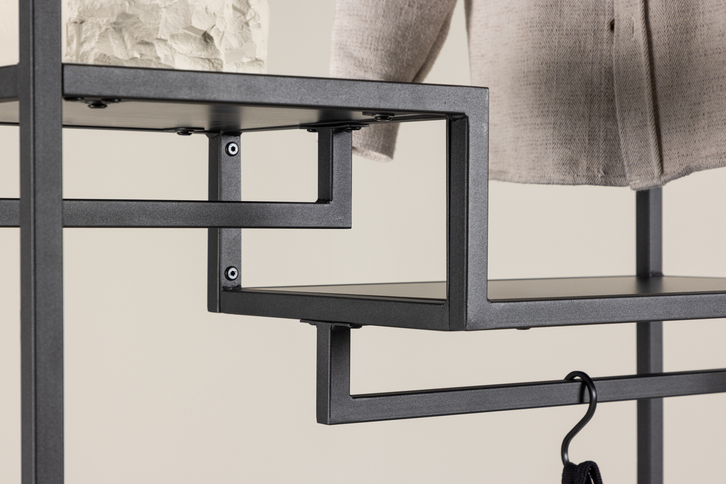 Venture Home Staal Klädhängare 35 x 188 Svart