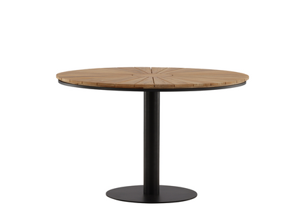 Venture Home Croft Runt Matbord Utomhus Svart