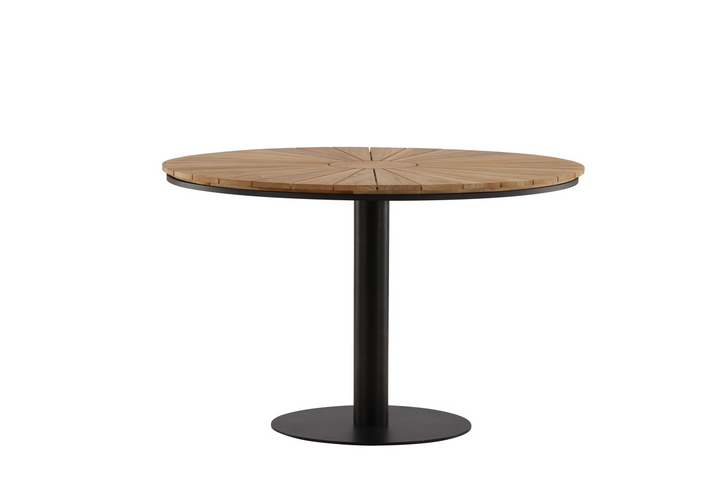 Venture Home Croft Runt Matbord Utomhus Svart