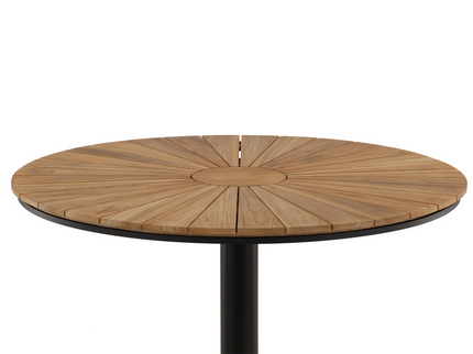 Venture Home Croft Runt Matbord Utomhus Svart