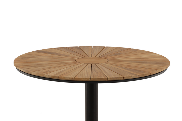 Venture Home Croft Runt Matbord Utomhus Svart