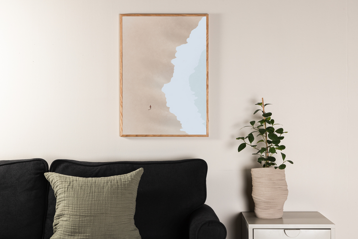 Venture Home Beach Poster Beige