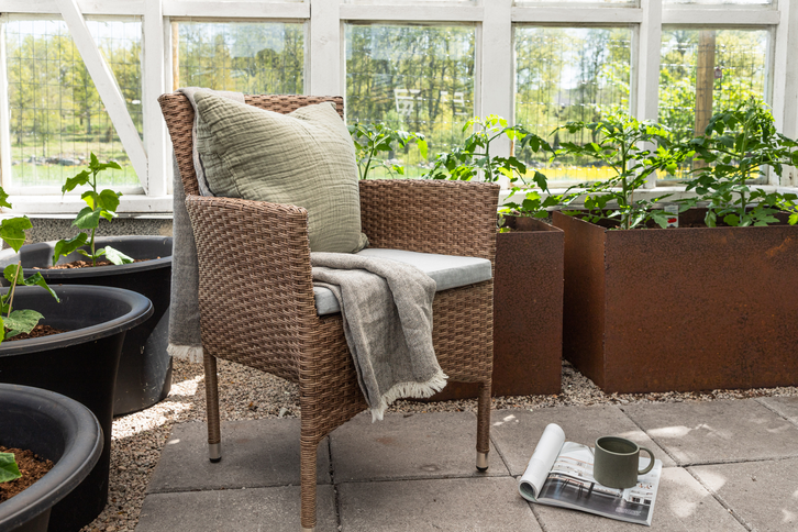Venture Home Malina Matstolar 2-Pack Natur Utomhus