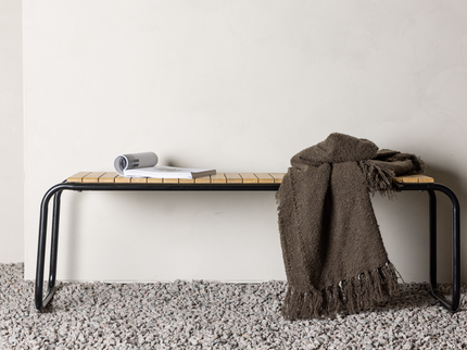 Venture Home Holmbeck Bänk 136 x 40 Natur Utomhus