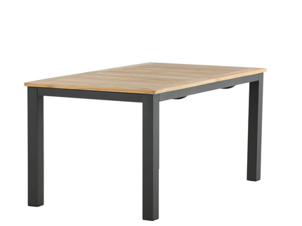 Venture Home Panama Rektangulärt Matbord Utomhus Svart 75 x 210 x 90
