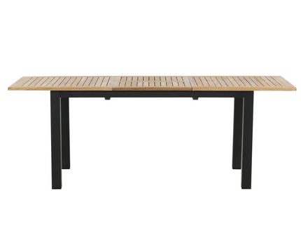 Venture Home Panama Rektangulärt Matbord Utomhus Svart 75 x 210 x 90