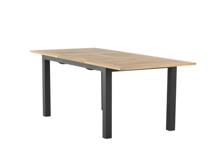 Venture Home Panama Rektangulärt Matbord Utomhus Svart 75 x 210 x 90