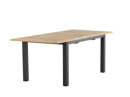 Venture Home Panama Rektangulärt Matbord Utomhus Svart 75 x 210 x 90