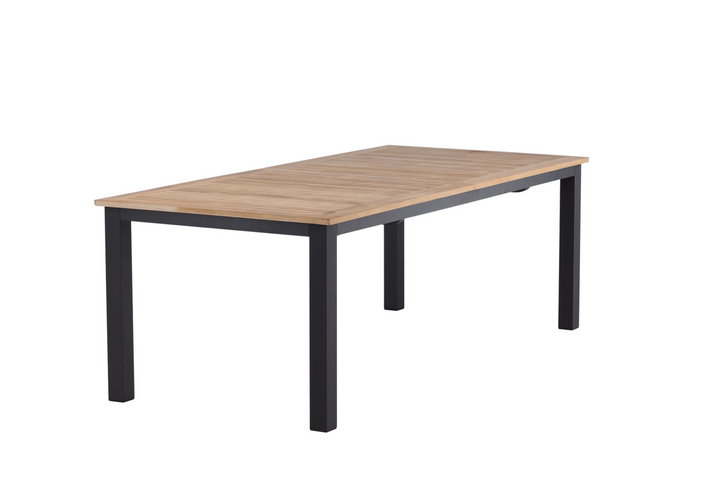 Venture Home Panama Rektangulärt Matbord Utomhus Svart 75 x 224 x 100