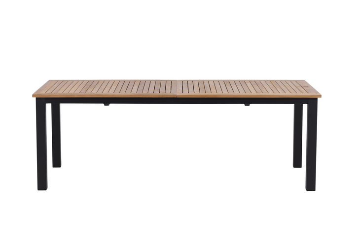 Venture Home Panama Rektangulärt Matbord Utomhus Svart 75 x 224 x 100