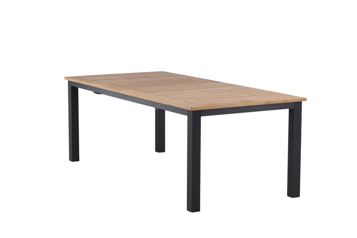 Venture Home Panama Rektangulärt Matbord Utomhus Svart 75 x 224 x 100
