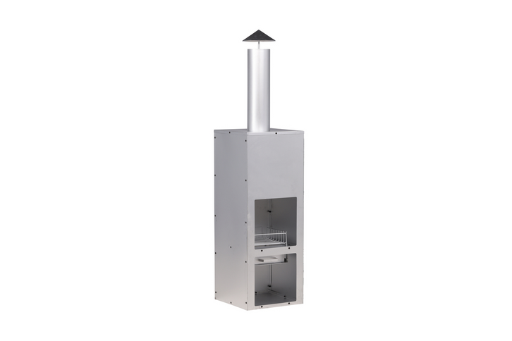 Venture Home Makarima Eldstad 45 x 45 x 199 Silver