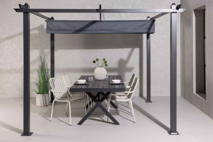 Venture Home Lazio Pergola 295 x 295 x 248 Grå