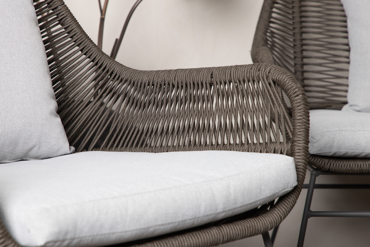 Venture Home Davao Soffgrupp Mörkgrå/Brun Utomhus