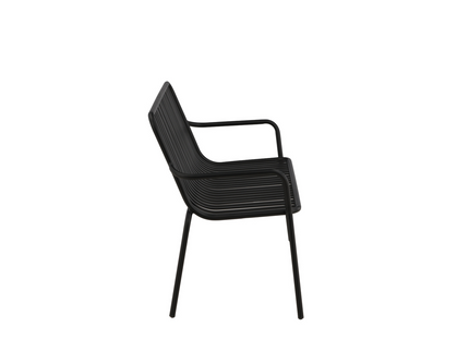 Venture Home Peking Bänksoffa 130 x 64 Svart Utomhus