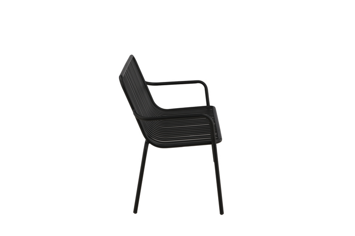 Venture Home Peking Bänksoffa 130 x 64 Svart Utomhus