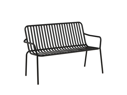 Venture Home Peking Bänksoffa 130 x 64 Svart Utomhus
