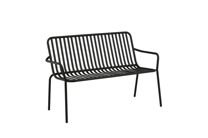 Venture Home Peking Bänksoffa 130 x 64 Svart Utomhus