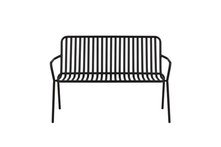 Venture Home Peking Bänksoffa 130 x 64 Svart Utomhus